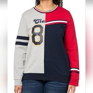 TOMMY HILFIGER | SPORTSWEAR COLORBLOCKED CREWNECK PULLOVER SWEATSHIRT